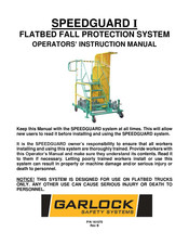 Garlock SPEEDGUARD I Operator's Instruction Manual