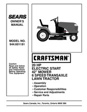 Sears Craftsman 944.601181 Owner's Manual