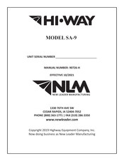 Hi-Way SA-9 Manual