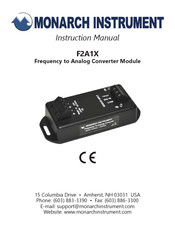MONARCH INSTRUMENT F2A1X Instruction Manual
