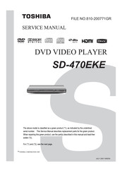 Toshiba SD-470EKE Service Manual