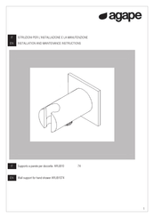 Agape ARUB1074 Installation And Maintenance Instructions Manual