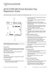 Edwards 2010-2-PAK-900 Registration Manual