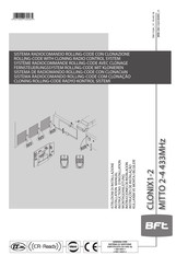 BFT CLONIX1-2 Installation Manual