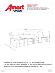 Amart Furniture LUMINA 73443 Assembly Instruction Manual