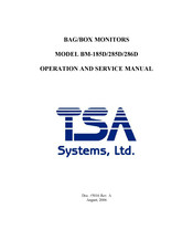 TSA Systems BM-285D Operation And Service Manual