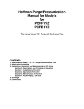 Hoffman PCFB1YZ Manual