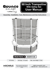 Upper Bounce Bounce Galaxy BGSF01-60 User Manual