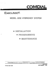 Comdial Executech 2232 Manual