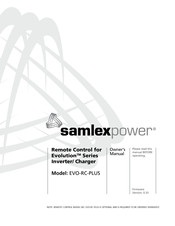 SamplexPower EVO-RC-PLUS Owner's Manual