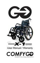 Comfy Go Mobility X-1 Special Edition User Manual And Warranty