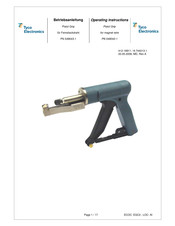Tyco Electronics 549043-1 Operating Instructions Manual