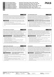 Puls SLA3.100 Installation Manual