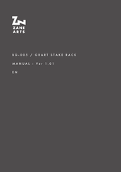 ZANE ARTS BG-005 Manual