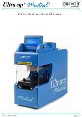 Porvair Sciences Ultravap Mistral User Instruction Manual