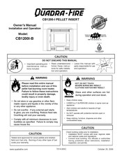 Quadra-Fire CB1200-I Pellet Insert CB1200I-B Owner's Manual