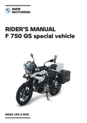 BMW Motorrad F 750 GS Rider's Manual
