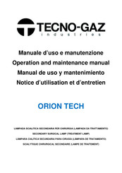 Tecno-gaz ORION TECH Operation And Maintenance Manual