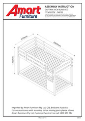Amart Furniture CAPTAIN JACK 54070 Assembly Instruction Manual