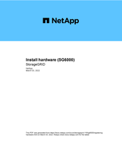 NetApp SGF6024 Hardware Installation