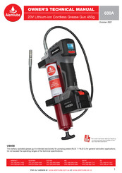 Alemlube 630A Owner Technical Manual