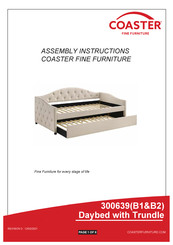 Coaster Sadie 300639 Assembly Instructions Manual