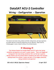 RF Mogul DataSAT ACU-2 Operation Manual