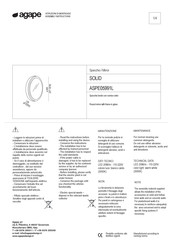 Agape SOLID ASPE05991L Quick Start Manual
