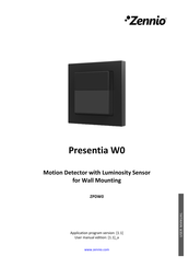 Zennio Presentia W0 User Manual