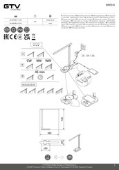Gtv BRESSI LB-BRE8W-11-DEC Assembly Instruction Manual