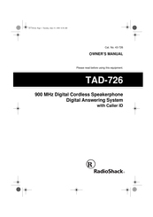 Radio Shack TAD-726 Owner's Manual