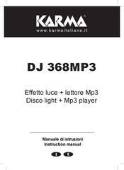 Karma DJ 368MP3 Instruction Manual