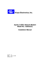 Kinpo A200A2 Installation Manual