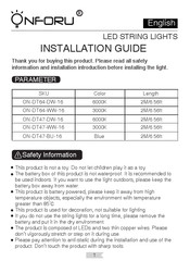 ONFORU ON-DT47-DW-16 Installation Manual