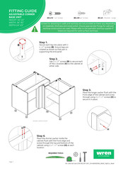 Wren Kitchens Adjustable Corner Base Unit Fittings Manual