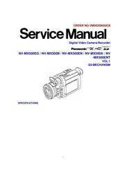 Panasonic NV-MX500EG Service Manual