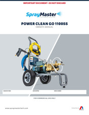 ASSEMBLED SprayMaster POWER CLEAN GO 1100SS Owner's Manual