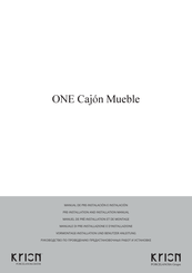 Porcelanosa ONE Pre-Installation And Installation Manual