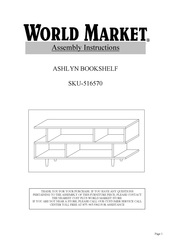 World Market ASHLYN 516570 Assembly Instructions Manual