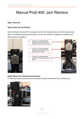Raise3D Pro2-400 Clearing Jams Manual