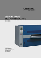 Lissmac SBM-XL 1000 S2B2 Operating Manual