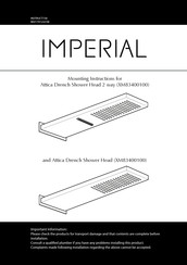 Imperial Attica XM83400100 Mounting Instructions