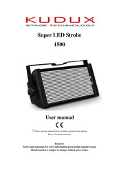 Kudux Super LED Strobe 1500 User Manual