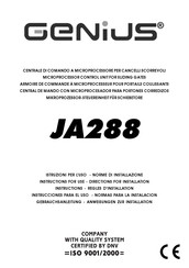 Genius JA288 Instructions Manual