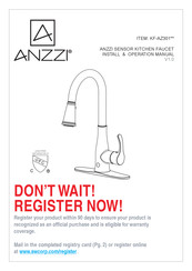 Anzzi Sifo KF-AZ301 Series Install & Operation Manual