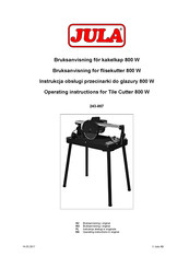 Jula 243-007 Operating Instructions Manual