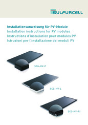 Sulfurcell SCG65-HV-F Installation Instructions Manual