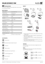 kobi Solar LED MHCS 10W User Manual