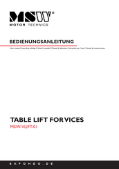 MSW MSW-VLIFT-01 User Manual