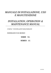 LMF Clima SIL Series Installation, Operation & Maintenance Manual